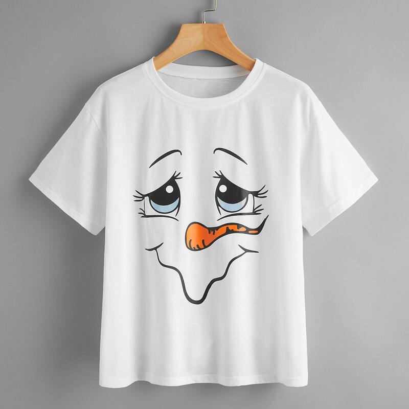 

Christmas Graphic Tee, White