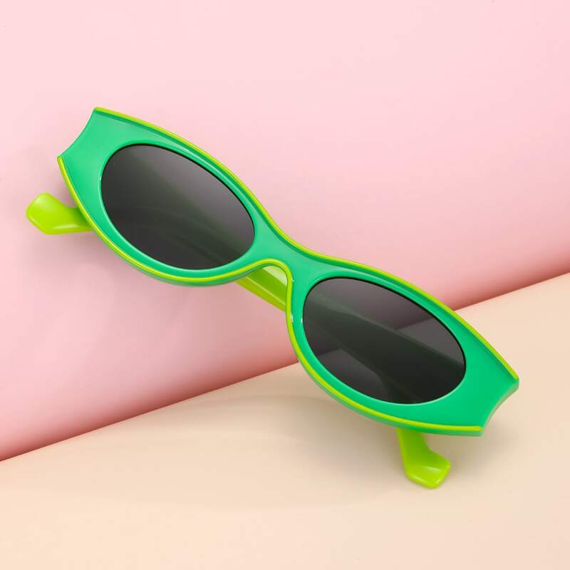

Acrylic Frame Sunglasses, Green