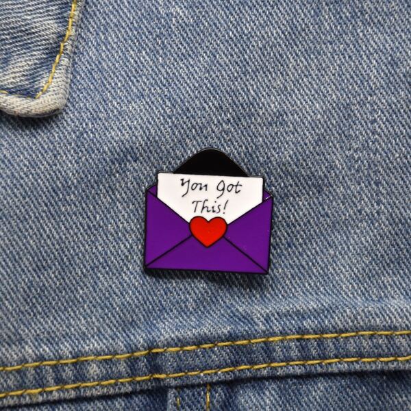 

Love Envelope Brooch, Multicolor