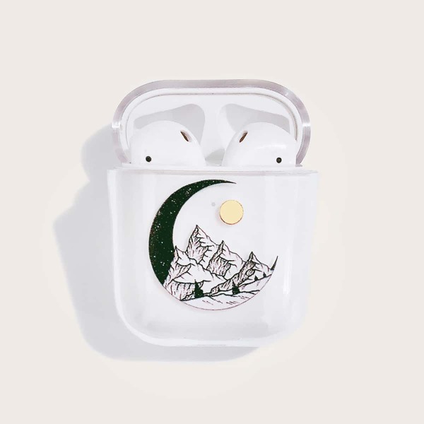 

Прозрачный чехол для Airpods с рисунком