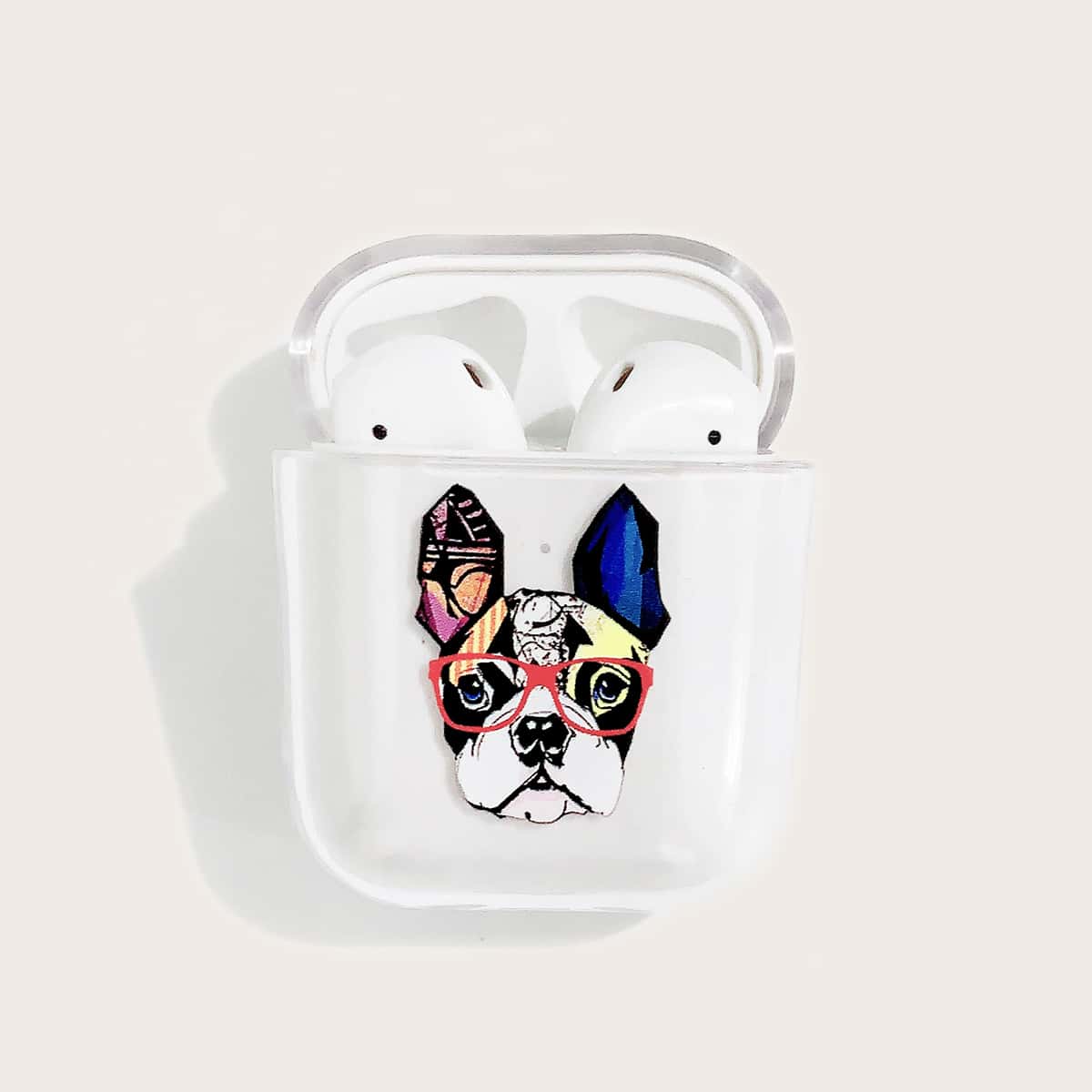 

Dog Pattern Clear Airpods Case