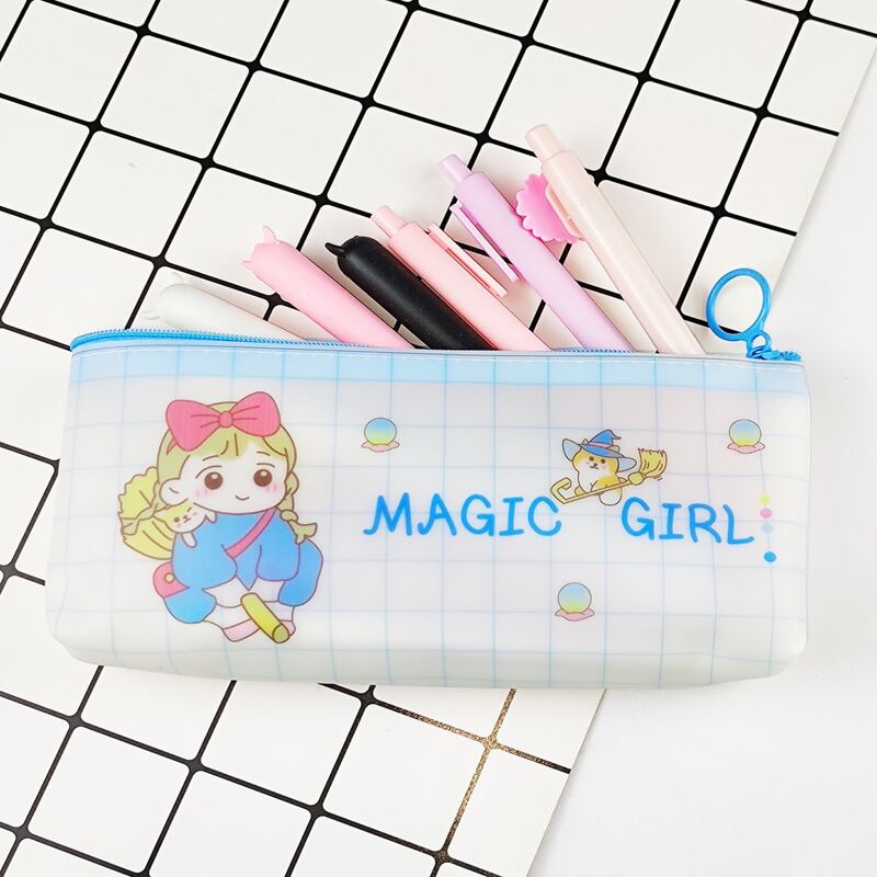 

1pc Cartoon Graphic Pencil Case, Multicolor