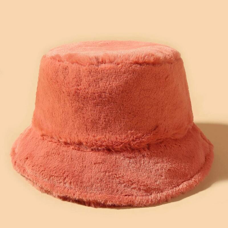 

Fluffy Bucket Hat, Orange