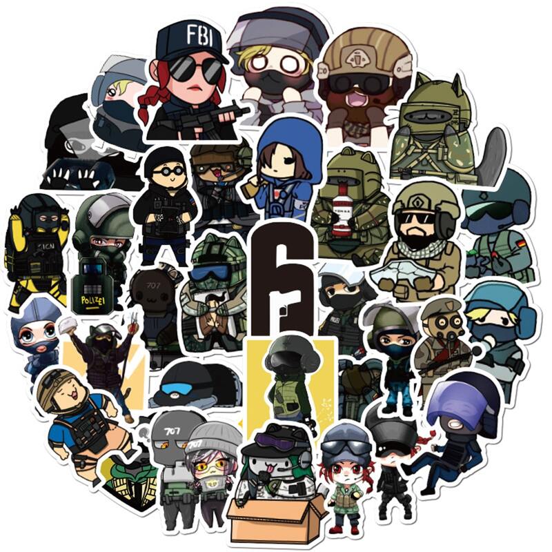 

49pcs Cartoon Figure Sticker, Multicolor