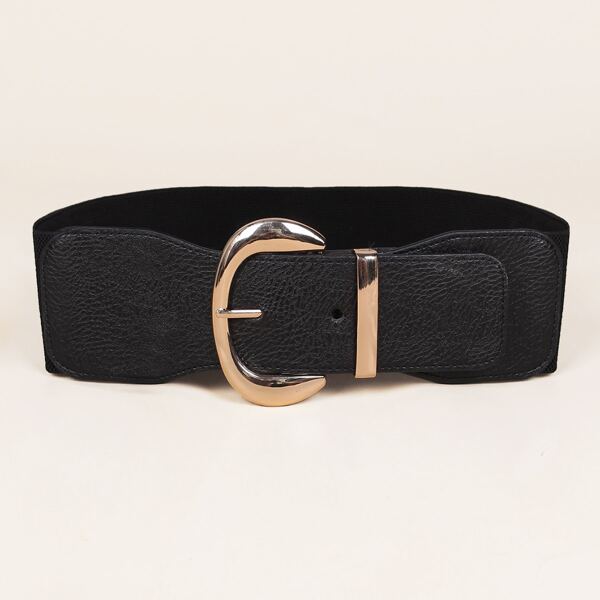 

Metal Buckle Belt, Black