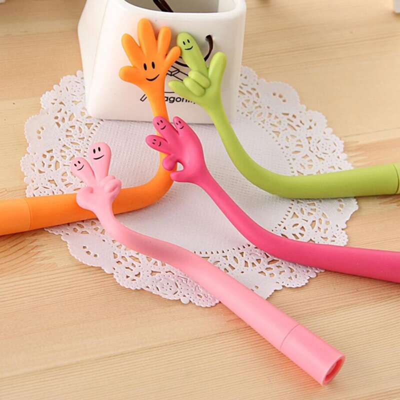 

1pc Random Cartoon Finger Gel Pen, Multicolor