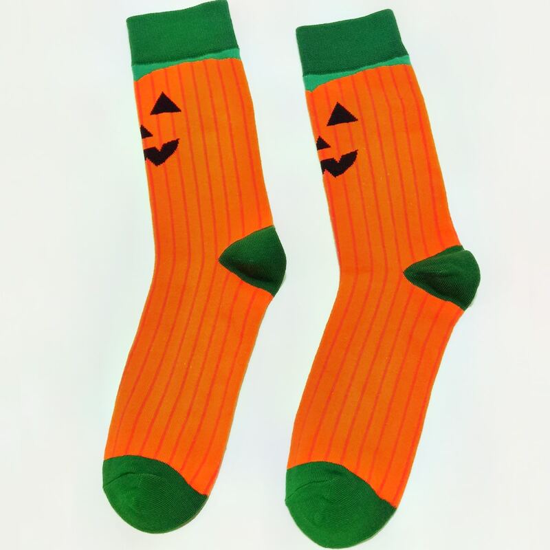 

Guys Halloween Pattern Socks, Orange