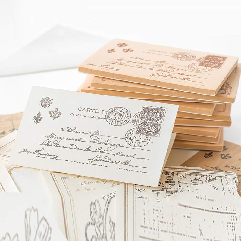 

Random 1set Vintage Sticky Note With Seal, Brown