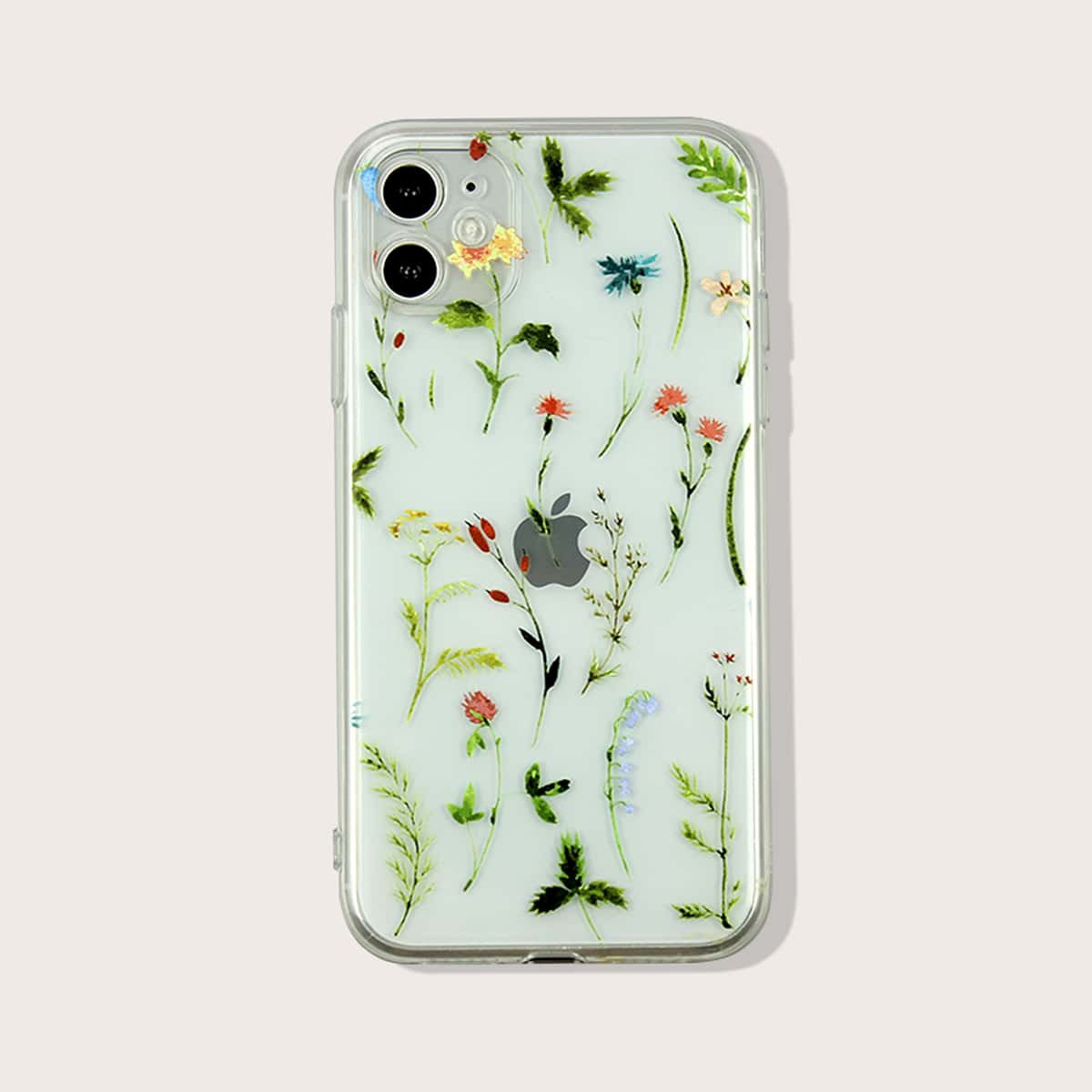 

Floral Clear iPhone Case
