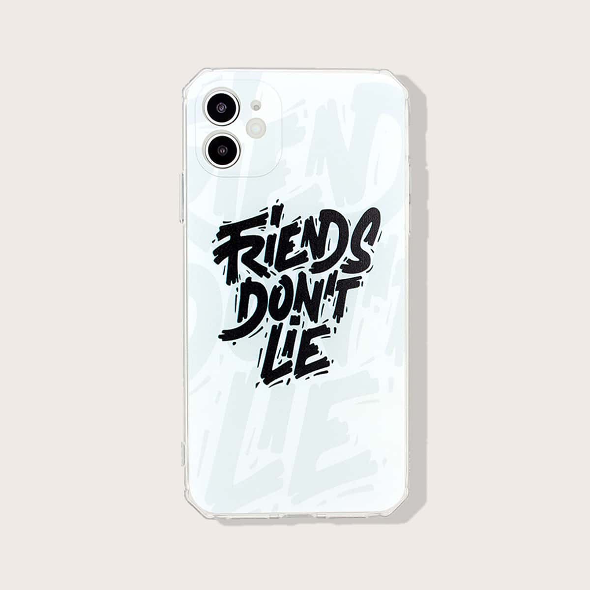 

Slogan Graphic iPhone Case, White