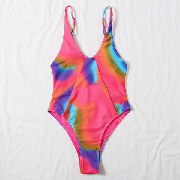 

Ombre One Piece Swimsuit, Multicolor