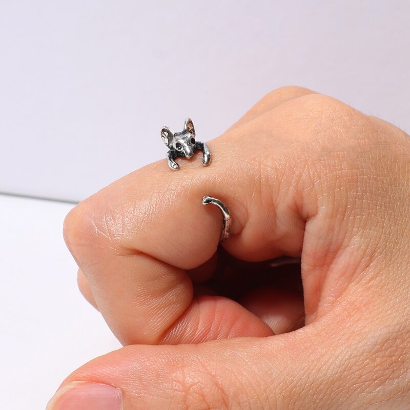

Mouse Cuff Ring, Silver