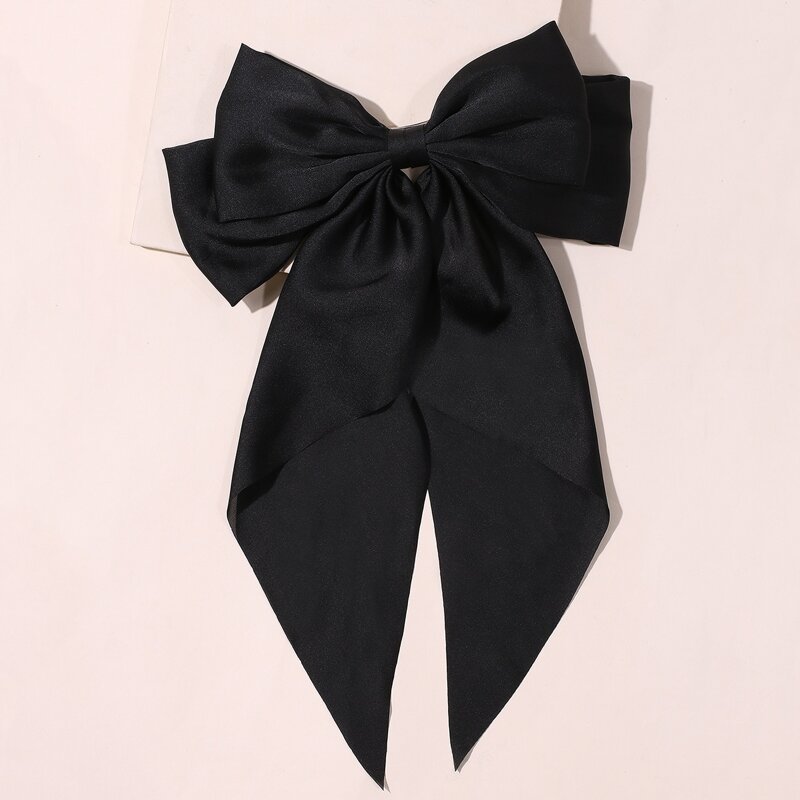 

Bow Hair Clip, Black