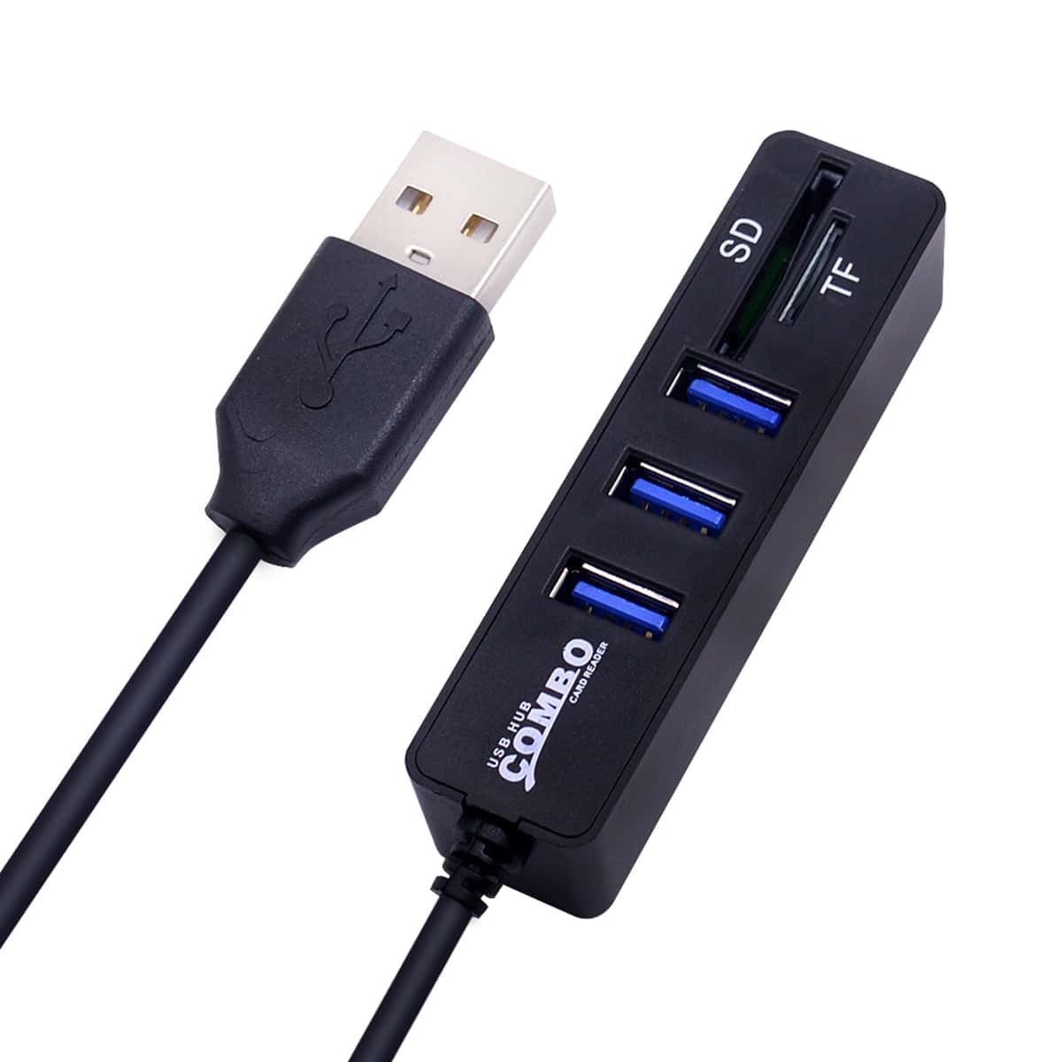 

3 Ports Multifunctional USB Splitter, Black