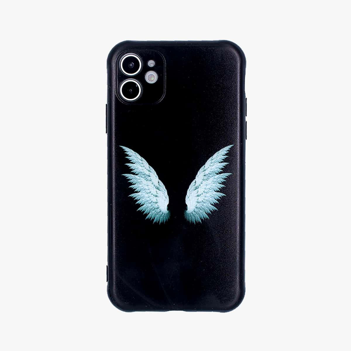 Wings Print iPhone Case, Black