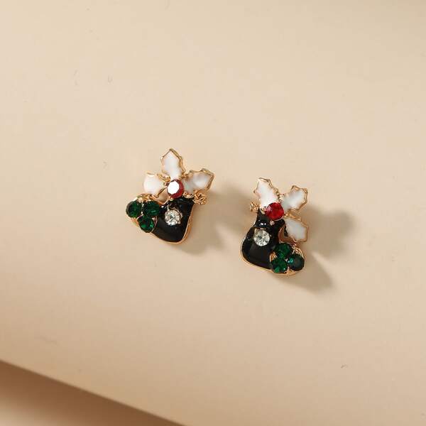 

Christmas Boot Stud Earrings, Multicolor