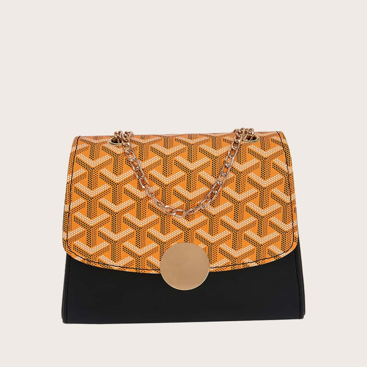 

Colorblock Geo Crossbody Bag, Multicolor
