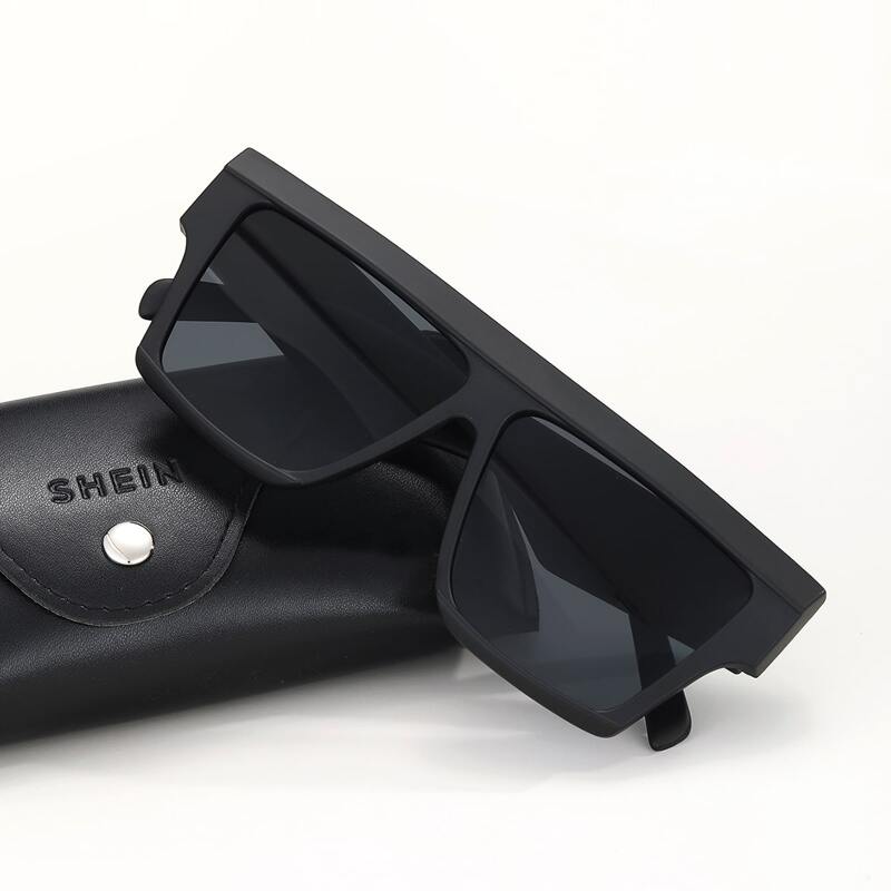

Guys Flat Top Sunglasses, Black