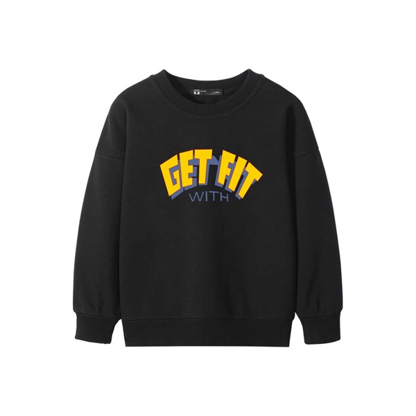 

Boys Slogan Graphic Sweatshirt, Black