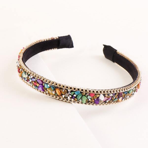 

Chain Stone Decor Hair Hoop, Multicolor