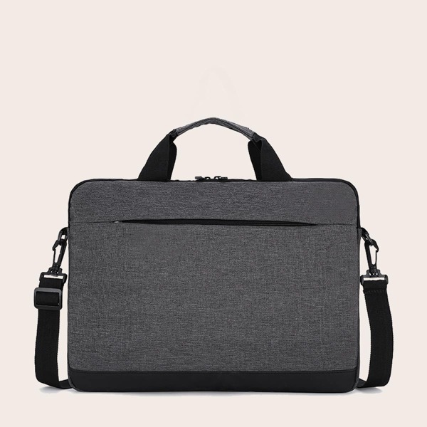 

Men Minimalist Briefcase, Grey