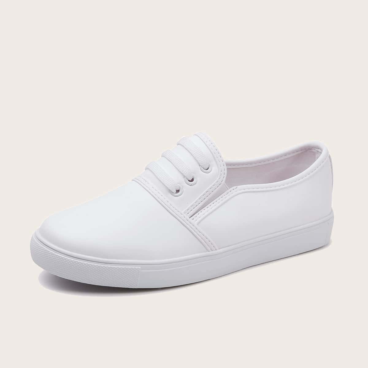 

Wide Fit Slip On Sneakers, White