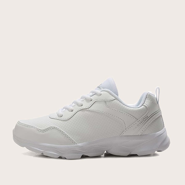 

Lace-up Front Wide Fit Sneakers, White