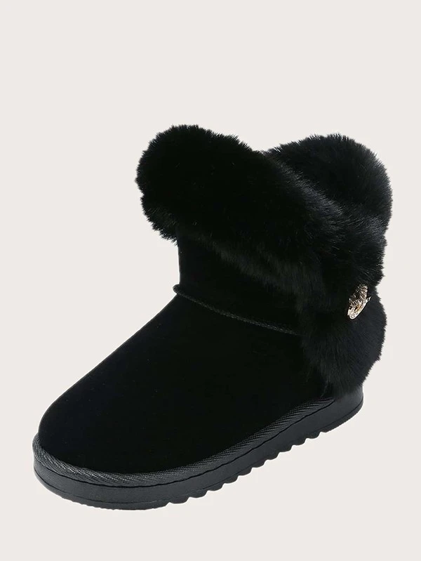 fluffy ankle boots