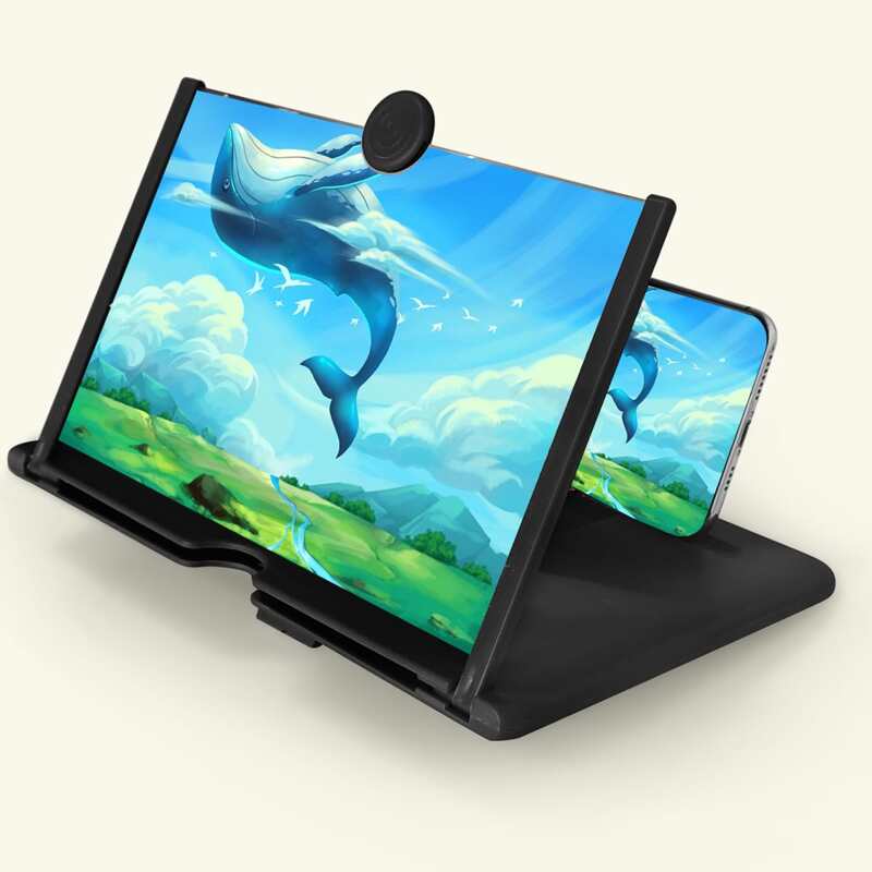 

1pc Phone Screen Magnifier Holder, Black