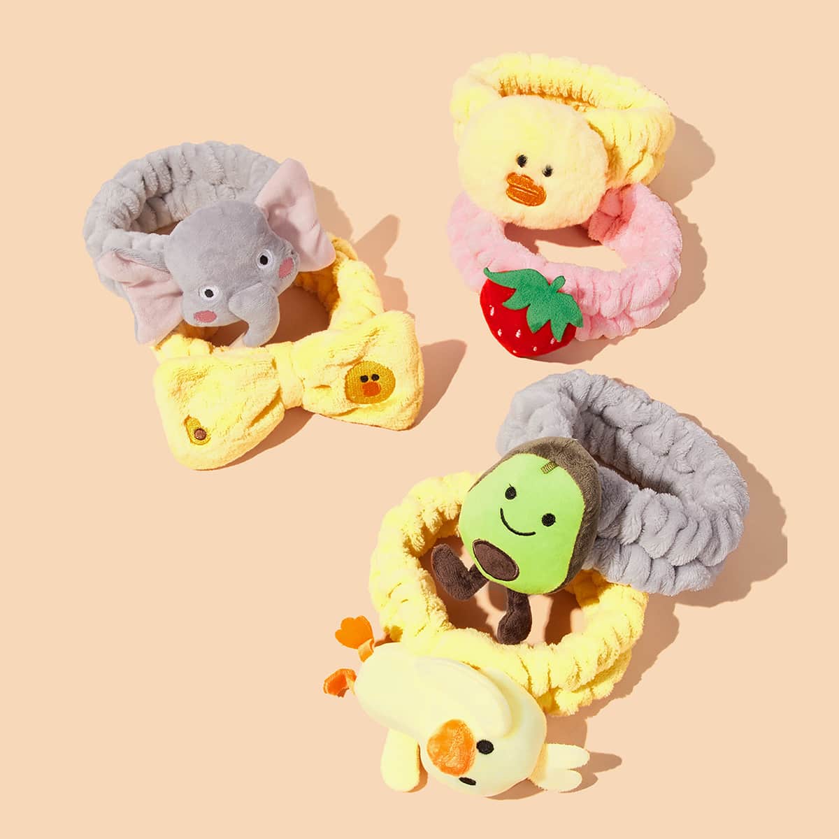 

1pc Cartoon Animal Bath Headband, Multicolor