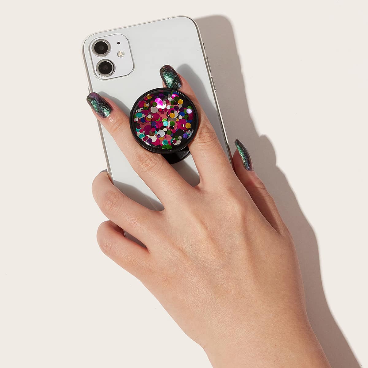 

Sequin Decor Phone Holder, Multicolor