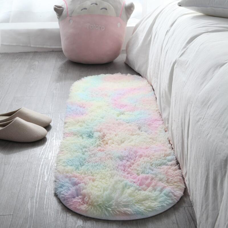 

Tie Dye Fluffy Carpet, Multicolor