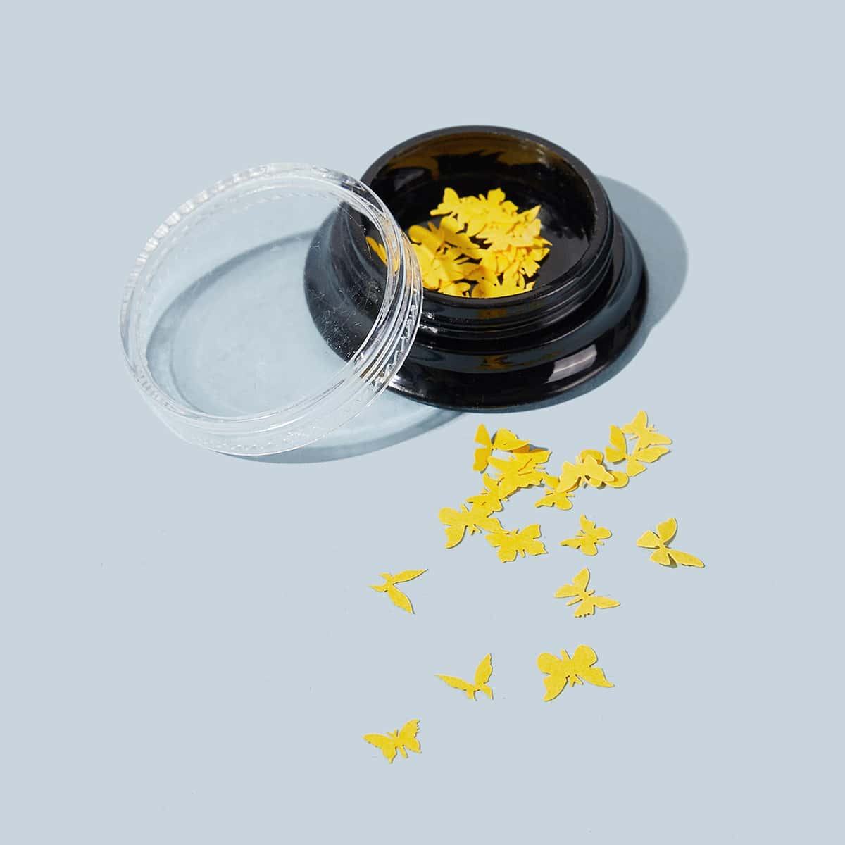 

1box Butterfly Nail Art Decoration, Yellow