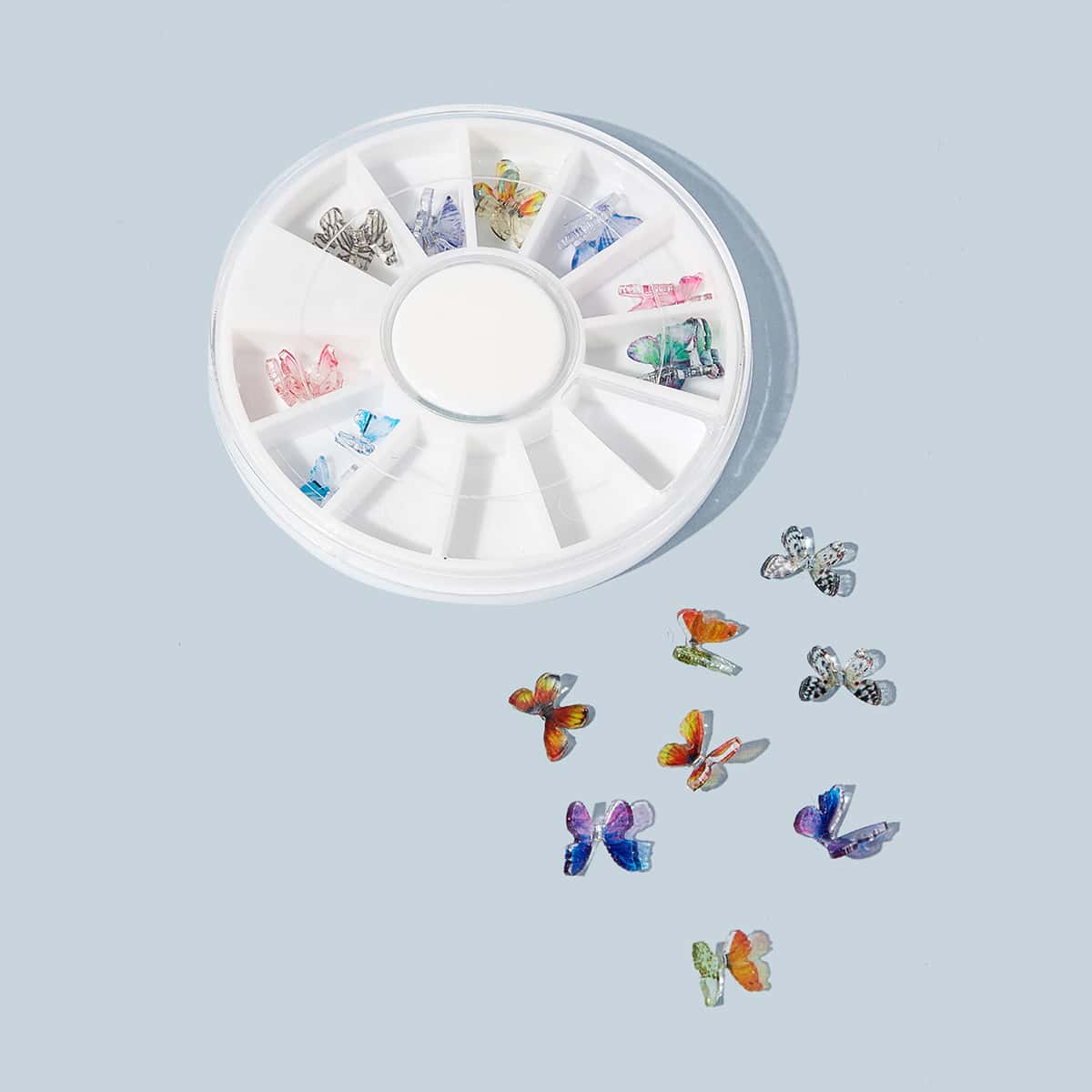 

1box Butterfly Nail Art Decoration, Multicolor