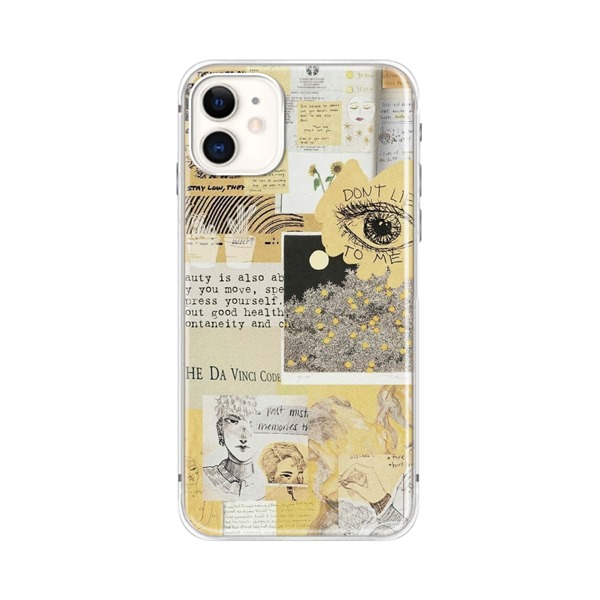 

Aesthetic Collage Pattern Phone Case, Multicolor