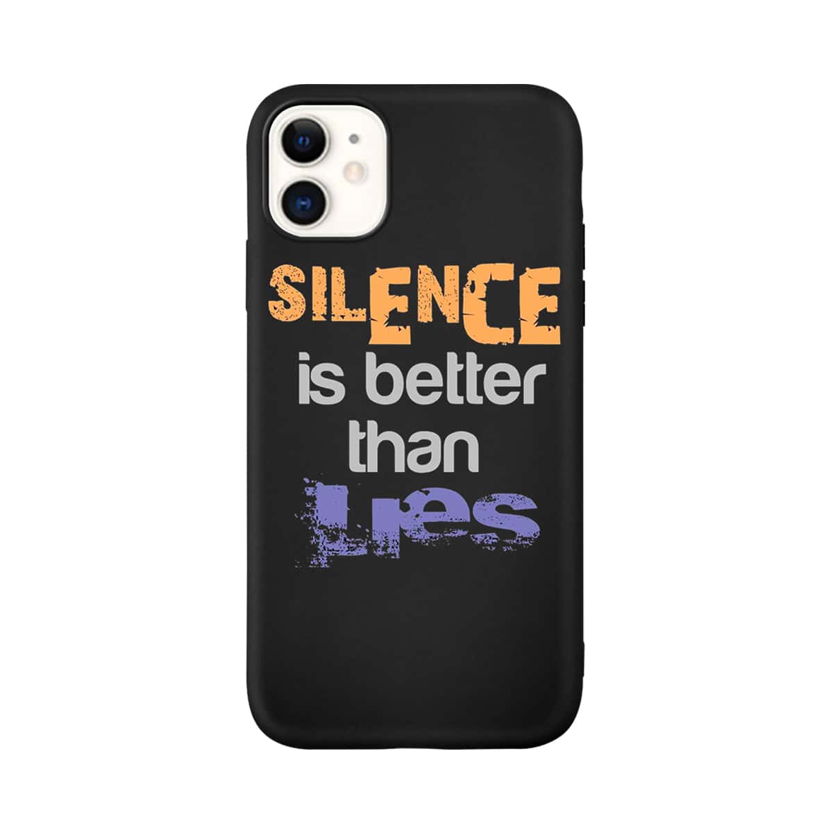 

Slogan Graphic iPhone Case, Multicolor
