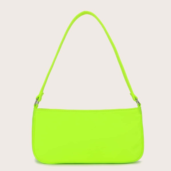 

Neon Lime Baguette Bag, Green neon