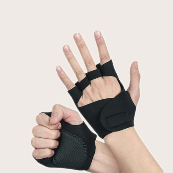 

Outdoor Sports Non-slip Fingerless Gloves, Black