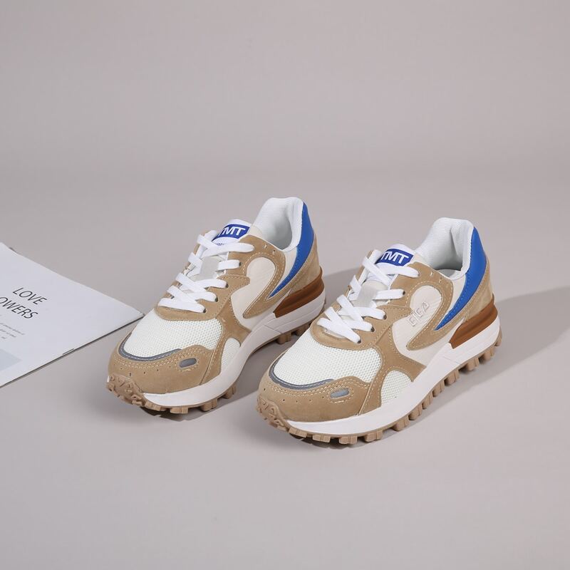 

Color Block Lace-up Front Sneakers, Multicolor