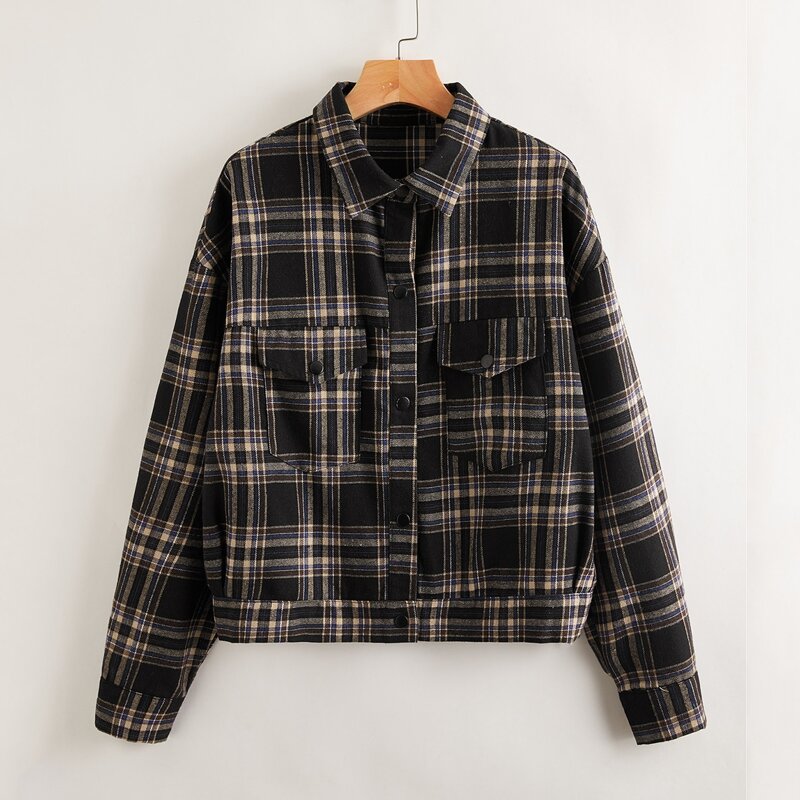 

Plaid Trucker Jacket, Multicolor