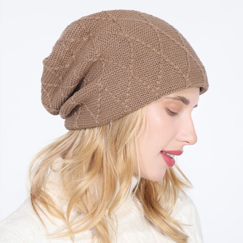 

Solid Knit Beanie, Khaki