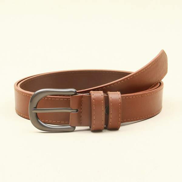 

Metal Buckle Belt, Brown