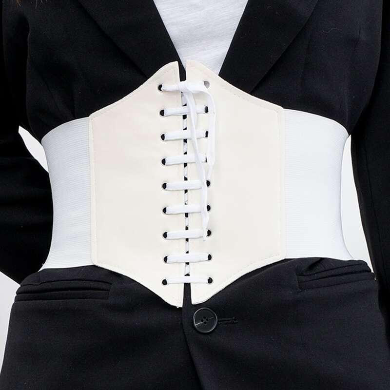 

1pc Wide Belt, White