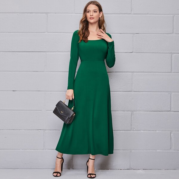 

2 In 1 Bodice Jersey Dress, Green
