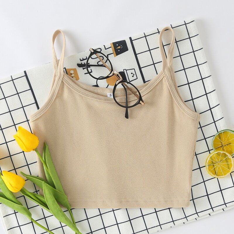 

Solid Crop Cami, Khaki