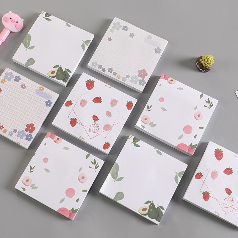 

1pack Fruit Print Random Sticky Note, Multicolor