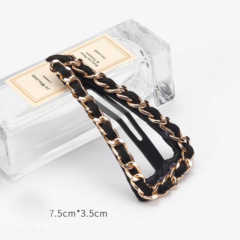 

Chain Hair Clip, Black