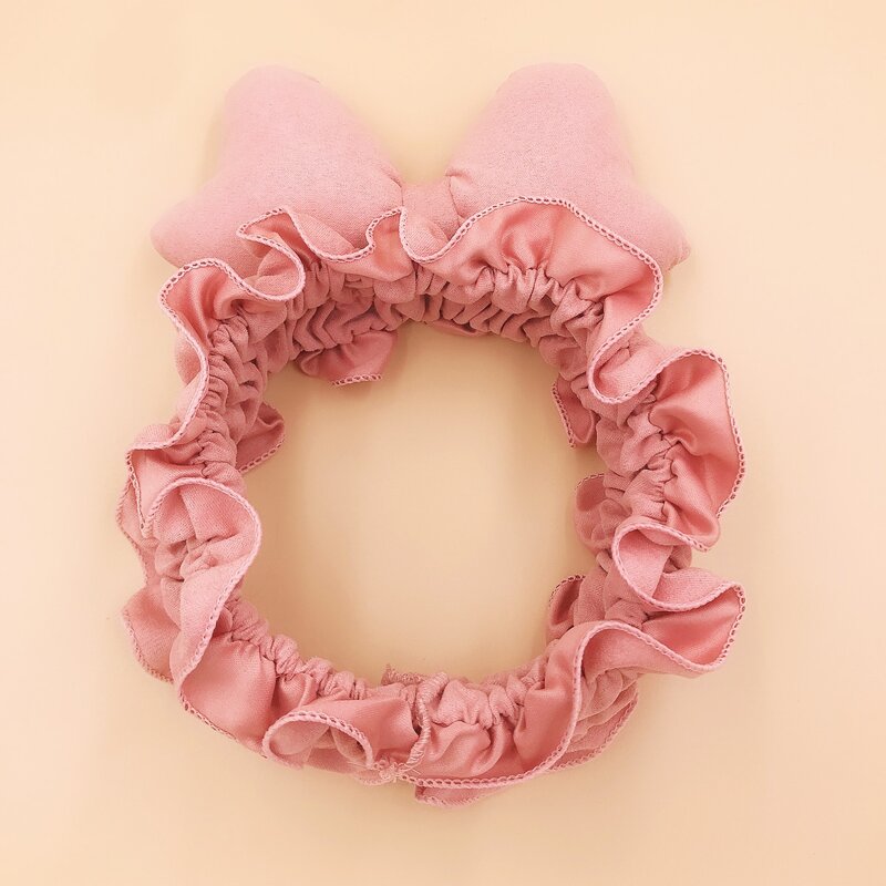 

Bow Decor Ruched Headband, Pink