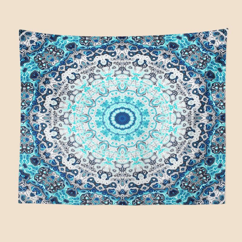 

Mandala Print Tapestry, Multicolor