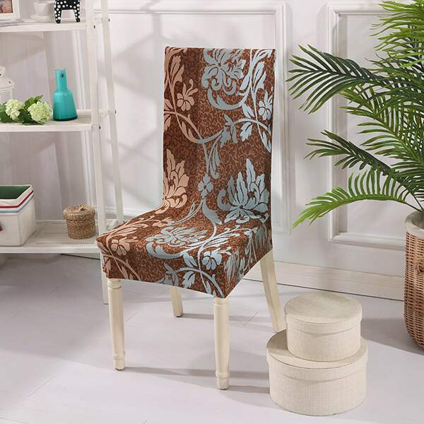 

Graphic Print Stretchy Chair Cover, Multicolor